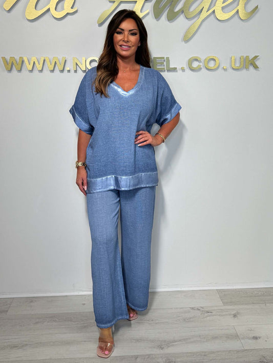 Women's Fashion Casual Plus Size V-Neck Pants Suit