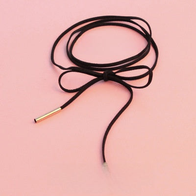 Women's Fashion Choker Necklace with Lace and Pendant