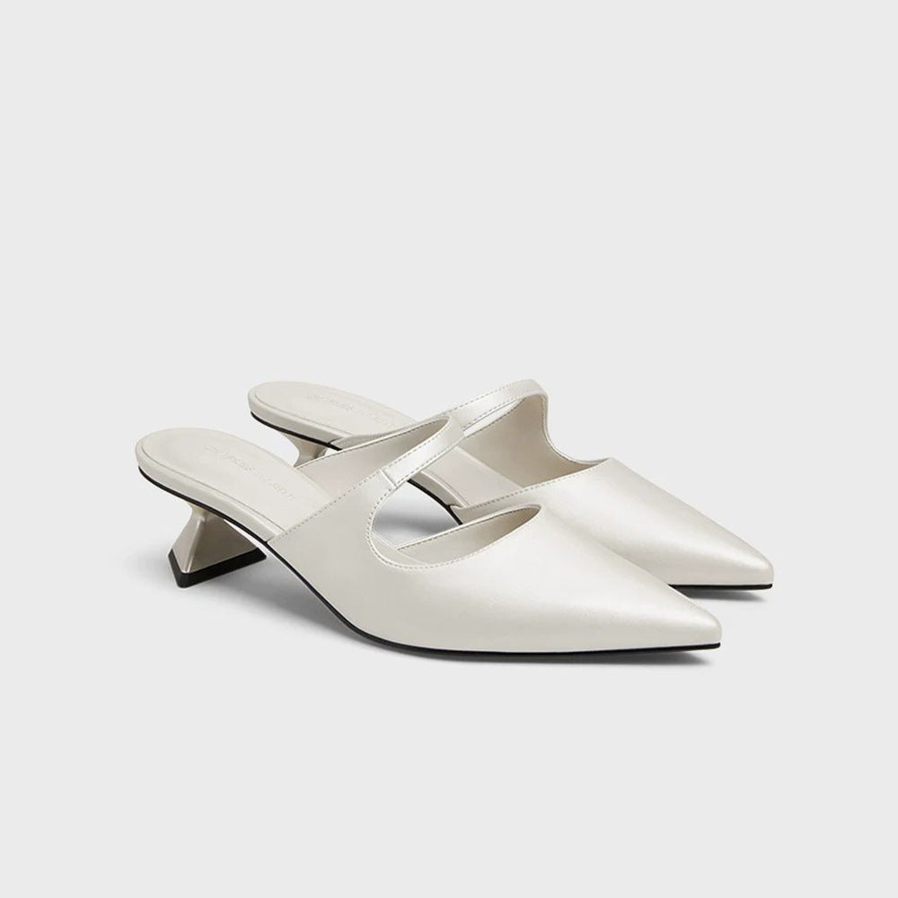 Women's Fashion Pointed Toe Chunky Heel Sandals
