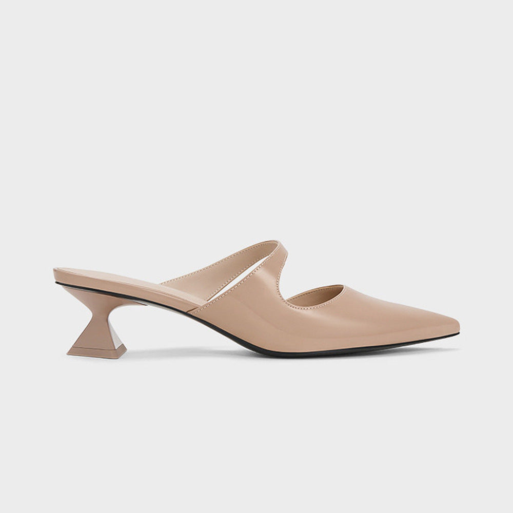 Women's Fashion Pointed Toe Chunky Heel Sandals