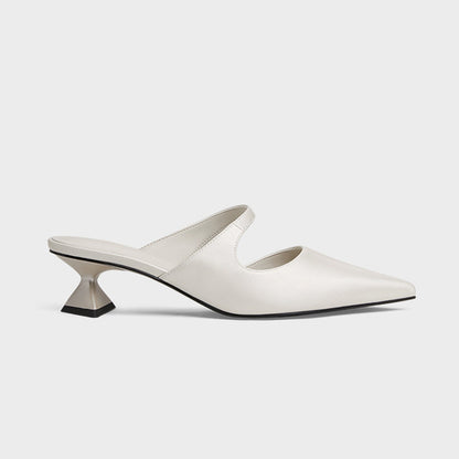Women's Fashion Pointed Toe Chunky Heel Sandals