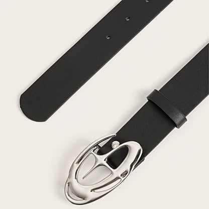 Women's Fashion PU Leather Belt with Alloy Buckle