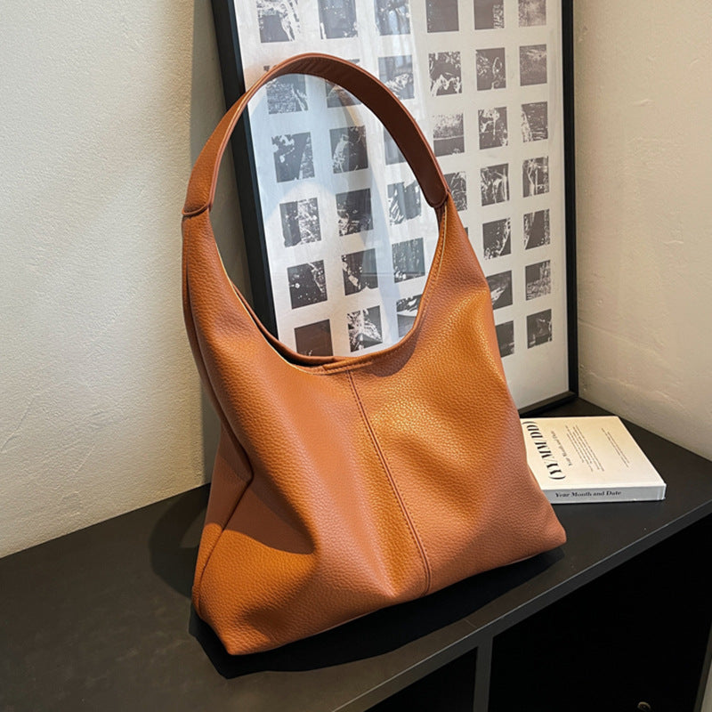 Women's Fashion Shoulder Tote Bag Large Capacity Casual Underarm Handbag
