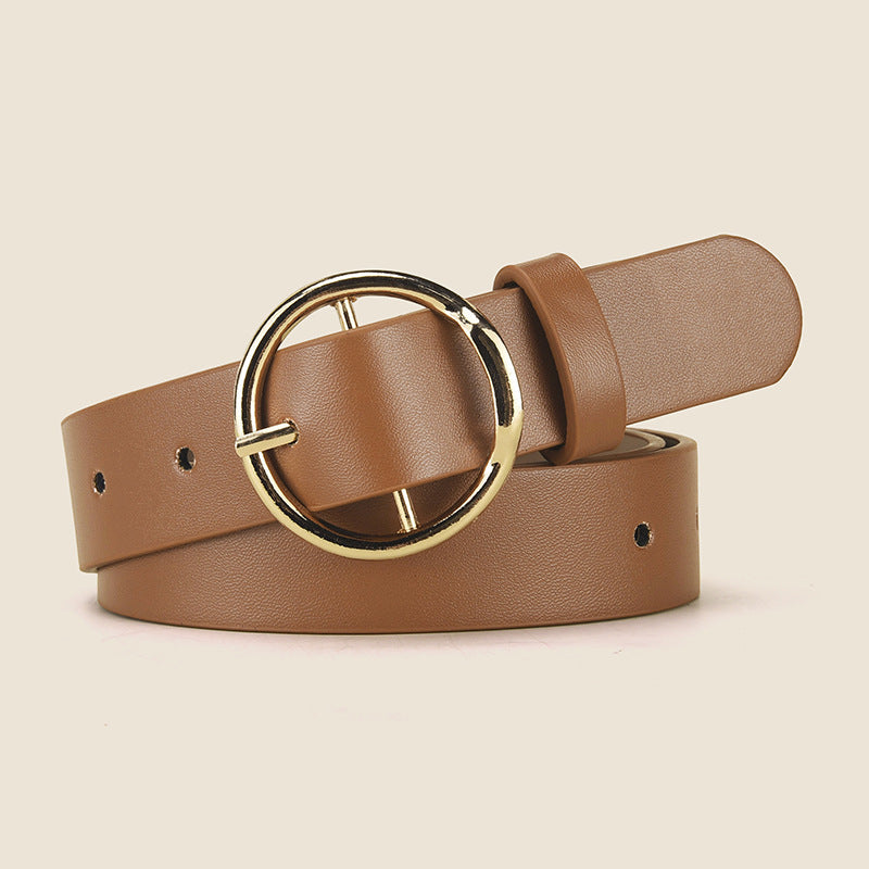 Women's fashionable and versatile buttoned waistband