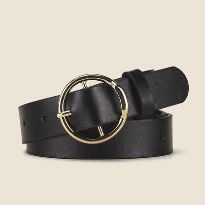 Women's fashionable and versatile buttoned waistband