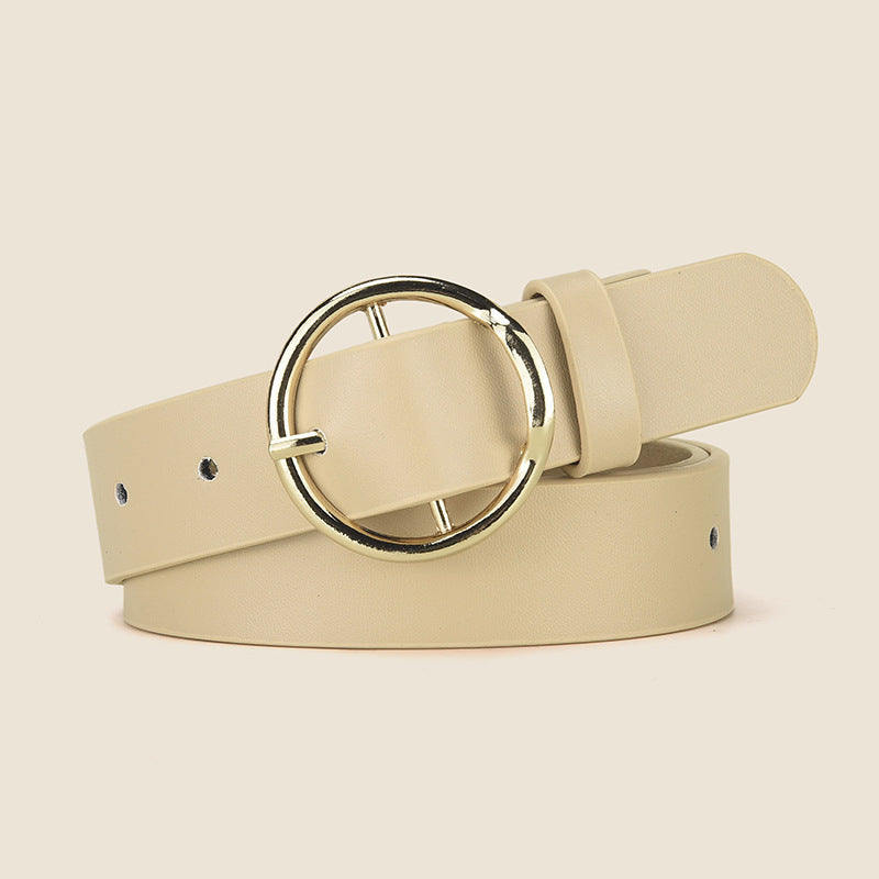 Women's fashionable and versatile buttoned waistband