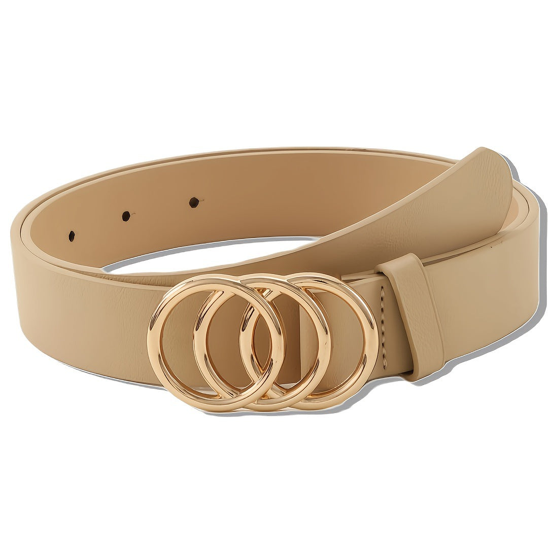 Women's fashionable and versatile buttoned waistband