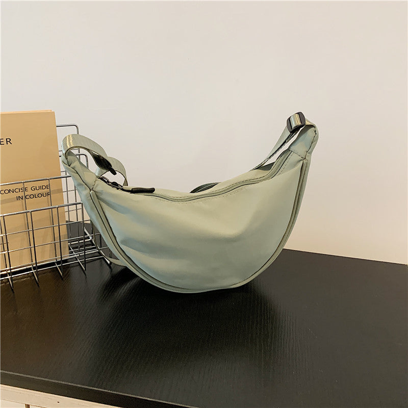 Women's Fashionable Nylon Dumpling Crossbody Bag