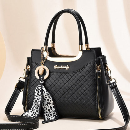 Women's Fashionable Soft Leather Large Capacity Tote Bag