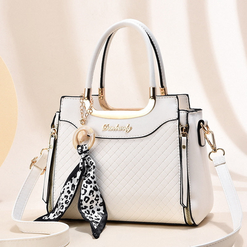 Women's Fashionable Soft Leather Large Capacity Tote Bag