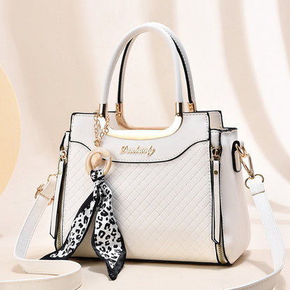 Women's Fashionable Soft Leather Large Capacity Tote Bag