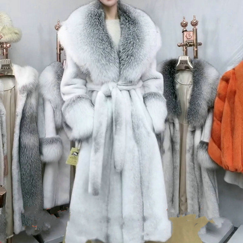 Women's faux mink coat/fur jacket