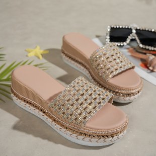 Women's Fish Mouth Buckle Wedge Sandals