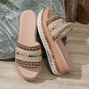 Women's Fish Mouth Buckle Wedge Sandals