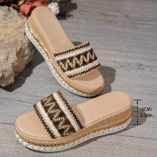 Women's Fish Mouth Buckle Wedge Sandals