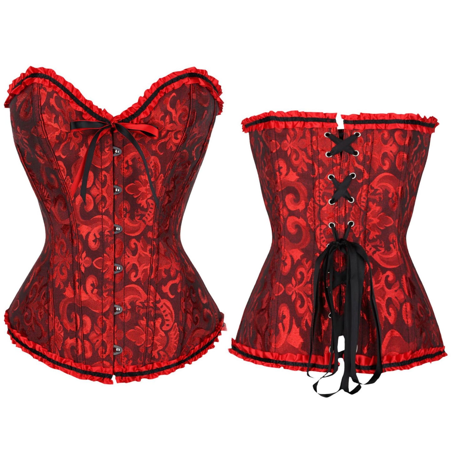Women's Fishbone Floral Tube Top and Tutu Skirt Set