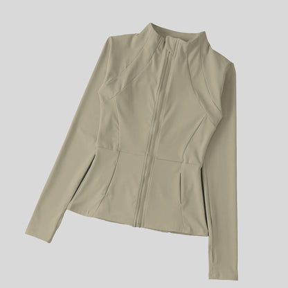 Women's Fitness Zipper Jacket Long Sleeve Sun Protection