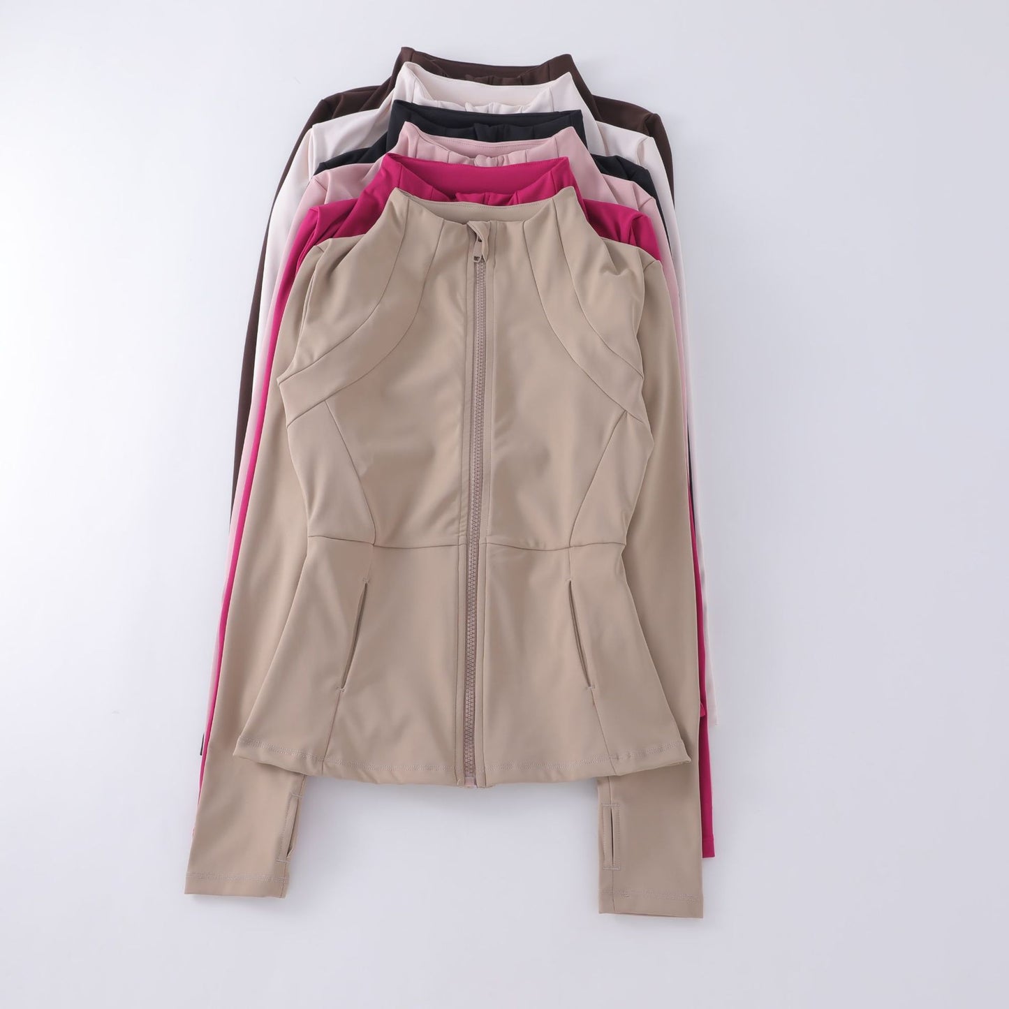 Women's Fitness Zipper Jacket Long Sleeve Sun Protection