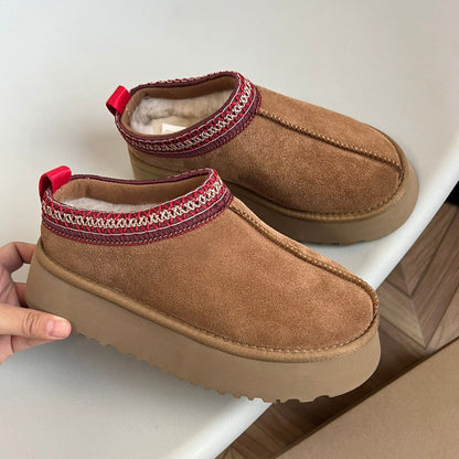 Women's Fleece-Lined Slip-On Snow Boots