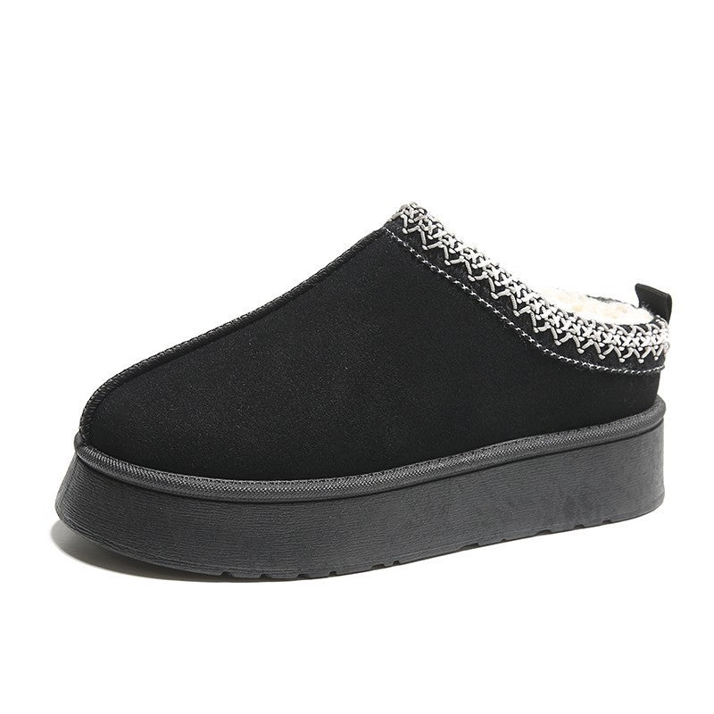 Women's Fleece-Lined Slip-On Snow Boots