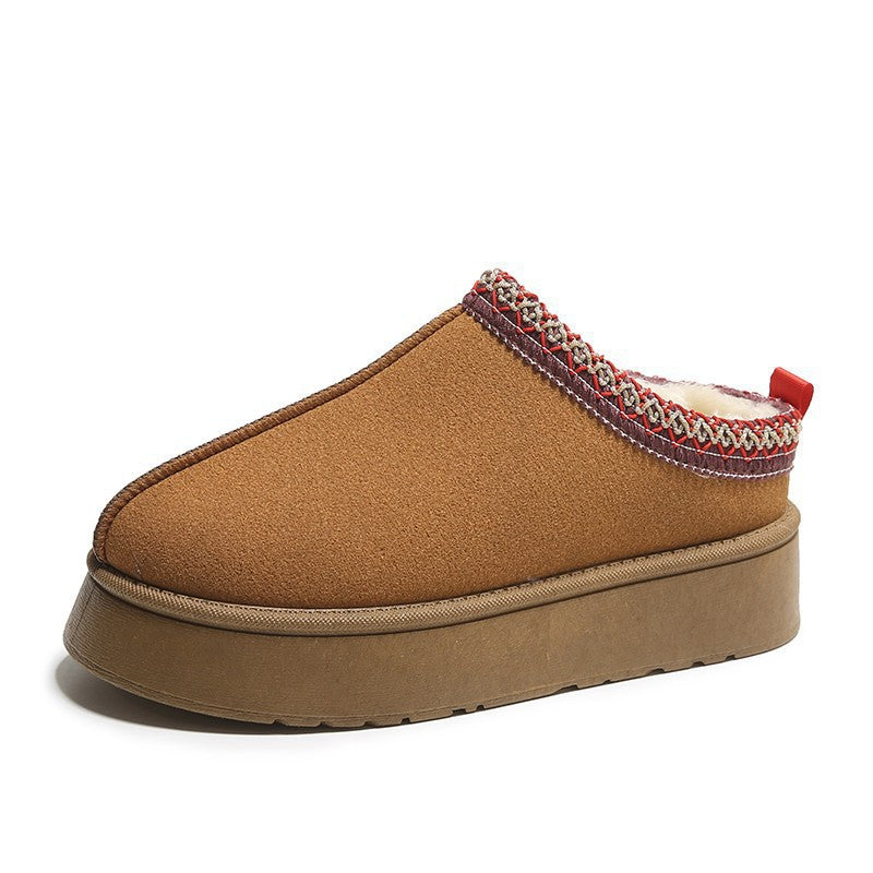 Women's Fleece-Lined Slip-On Snow Boots