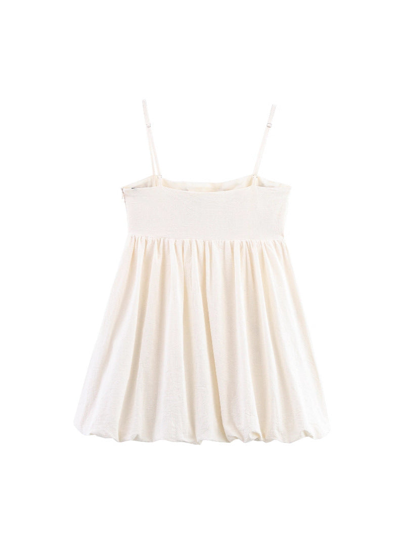 Women's Floral Embroidery Suspender Dress
