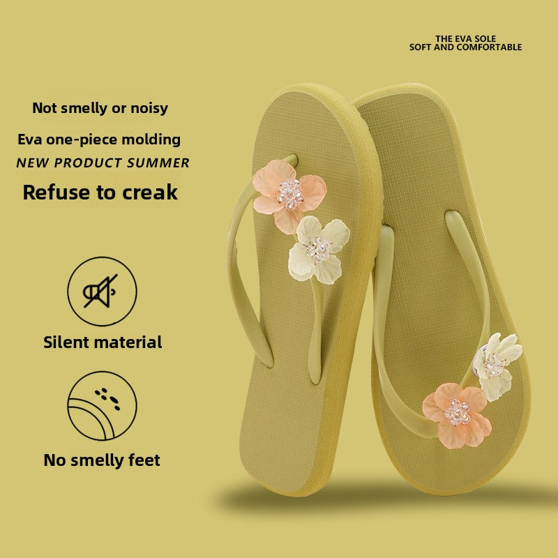 Women's Floral Flip-Flops