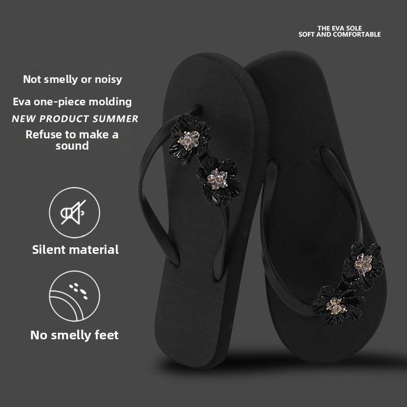 Women's Floral Flip-Flops