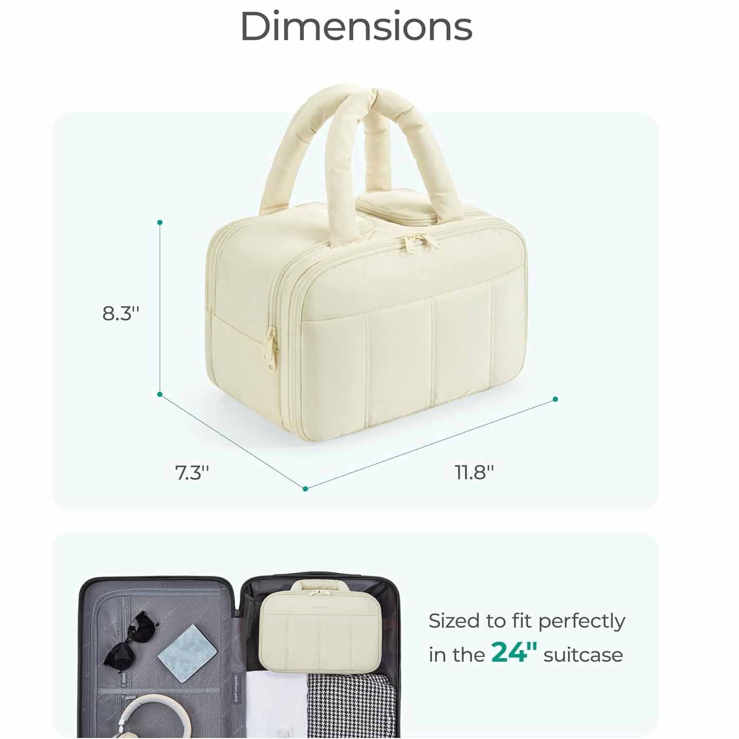 Women's Fluffy Travel Toiletry Bag