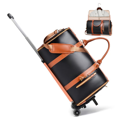 Women's Foldable PU Travel Hand Luggage Bag