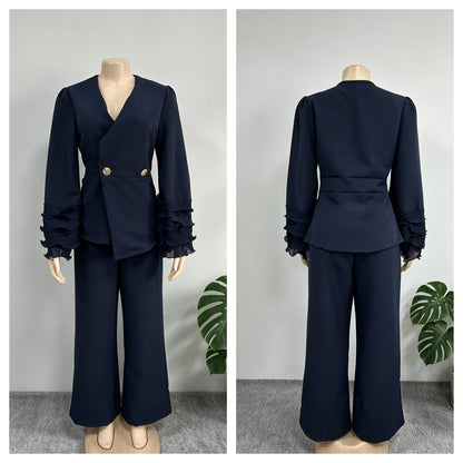 Women's Formal Suit with Lace Decoration