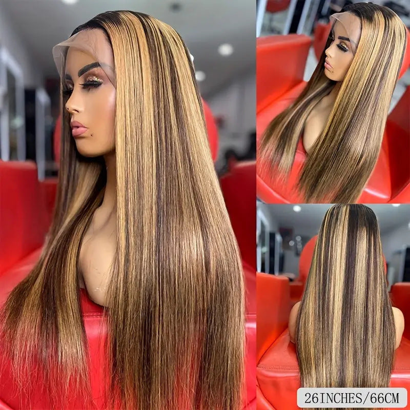 Women's Front Lace Straight Synthetic Wig