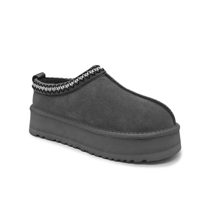 Women's Fur Lined Slip On Snow Boots