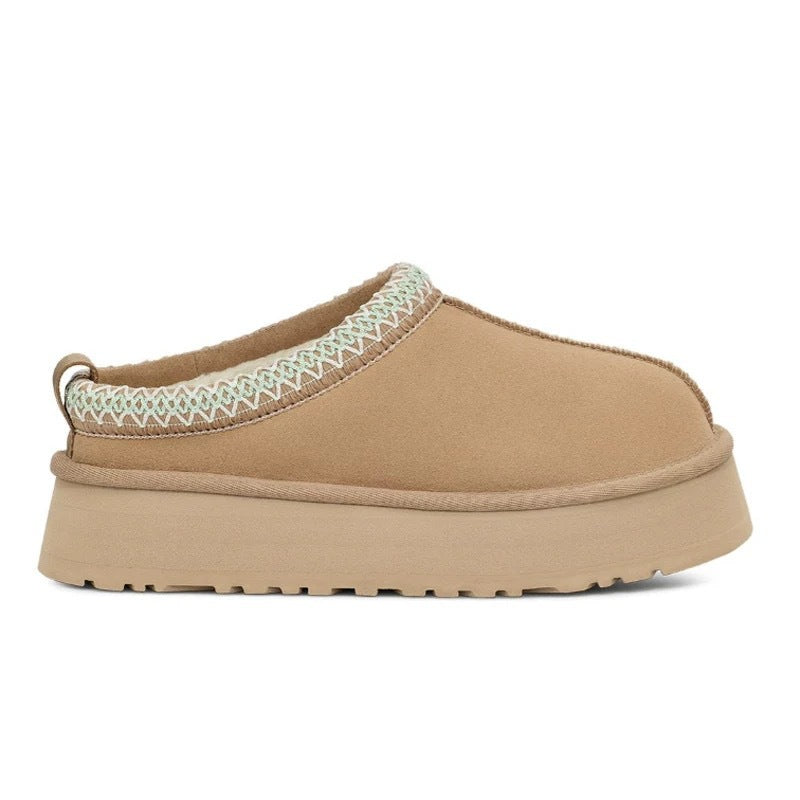 Women's Fur Lined Slip On Snow Boots