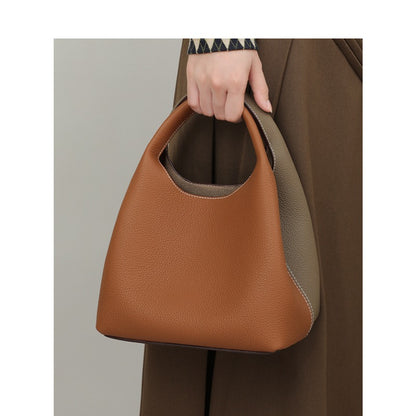 Women's Genuine Leather Bucket Handbag