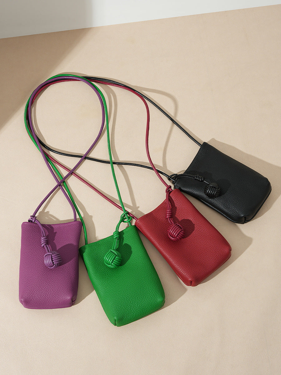 Women's Genuine Leather Crossbody Phone Bag