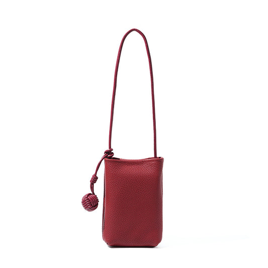 Women's Genuine Leather Crossbody Phone Bag