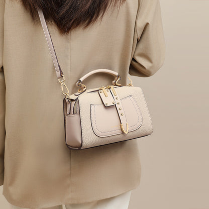 Women's Genuine Leather Crossbody Pillow Bag