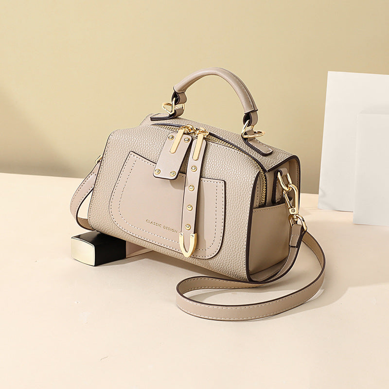 Women's Genuine Leather Crossbody Pillow Bag