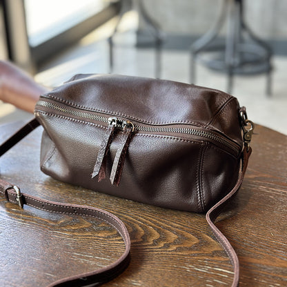 Women's Genuine Leather Retro Small Crossbody Bag