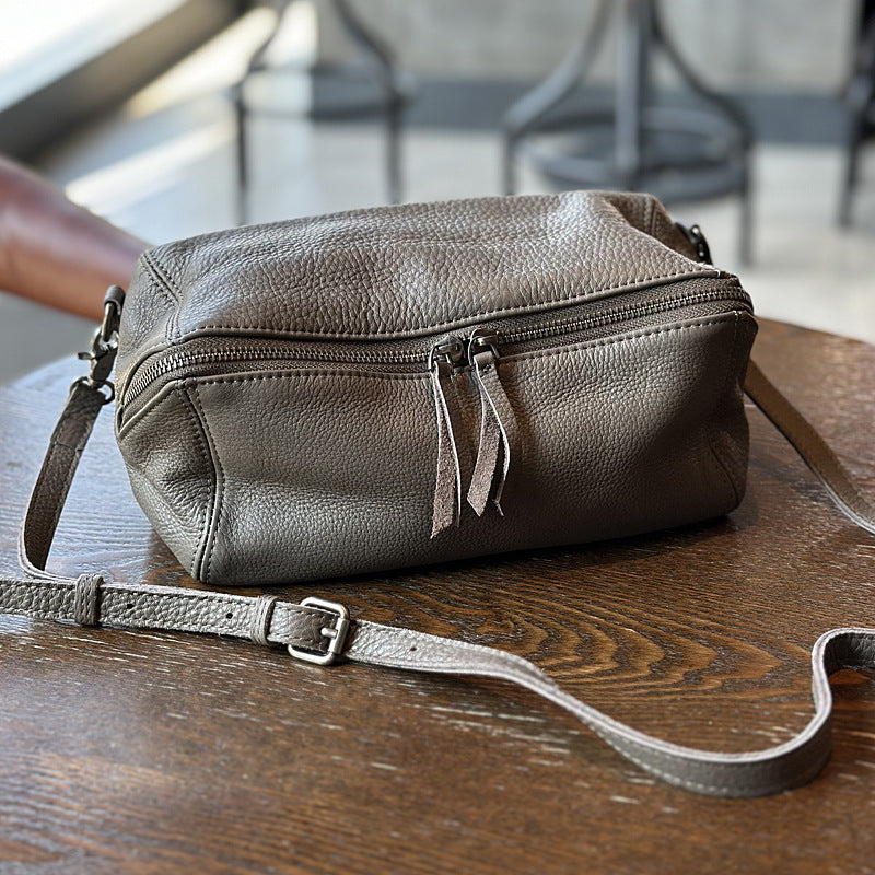 Women's Genuine Leather Retro Small Crossbody Bag
