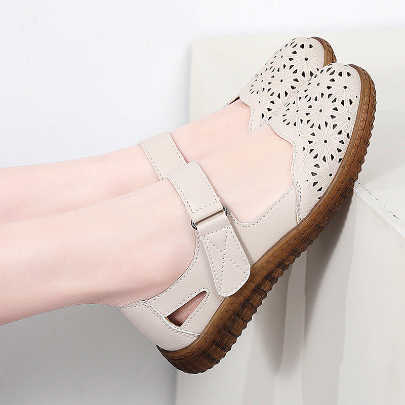 Women's Genuine Leather Soft Sole Sandals