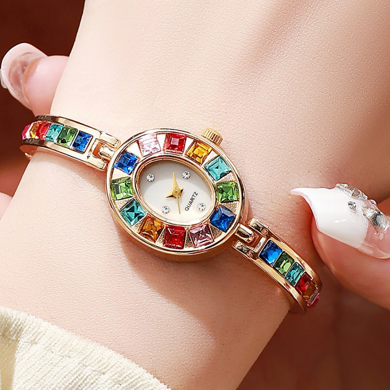 Women's Gradient Rainbow Bracelet Watch