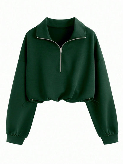 Women's Half-Zip Fleece Sweatshirt