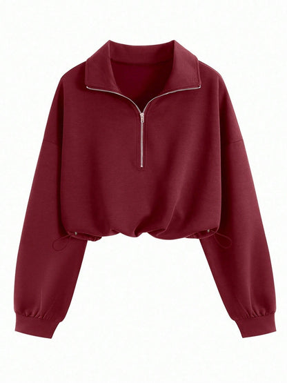 Women's Half-Zip Fleece Sweatshirt
