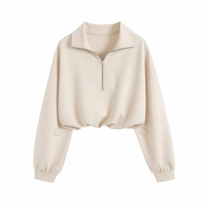 Women's Half-Zip Fleece Sweatshirt