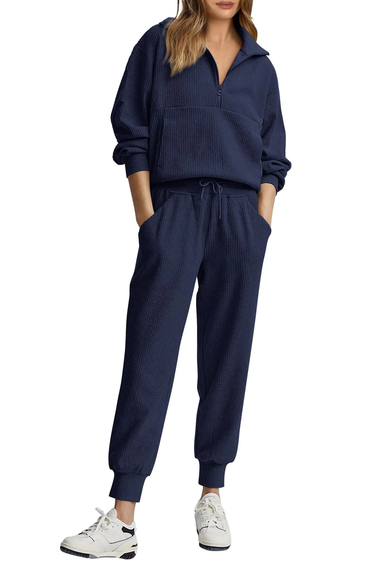 Women's Half Zipper Sweatshirt and Pants
