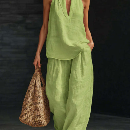 Women's Halter Neck Casual Set