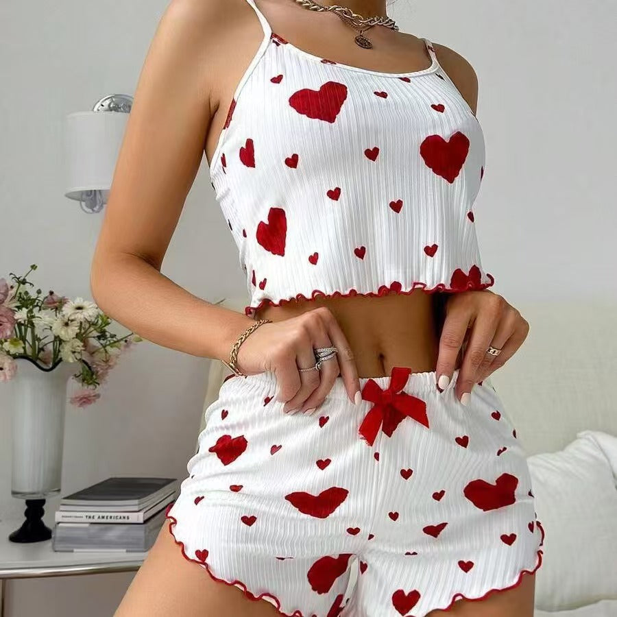 Women's Heart Print Loungewear