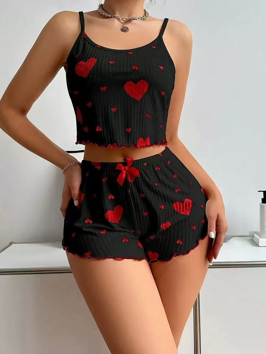 Women's Heart Print Loungewear